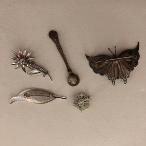Silver Broaches